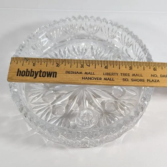 Princess House Full Lead Crystal 3 Taper Candle Holder #830 with Original Box - Picture 5 of 10